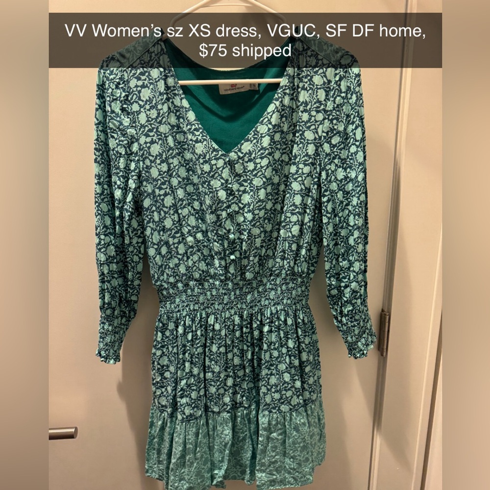Vineyard Vines Ladies Knee-Length Print Dress 👗🐳